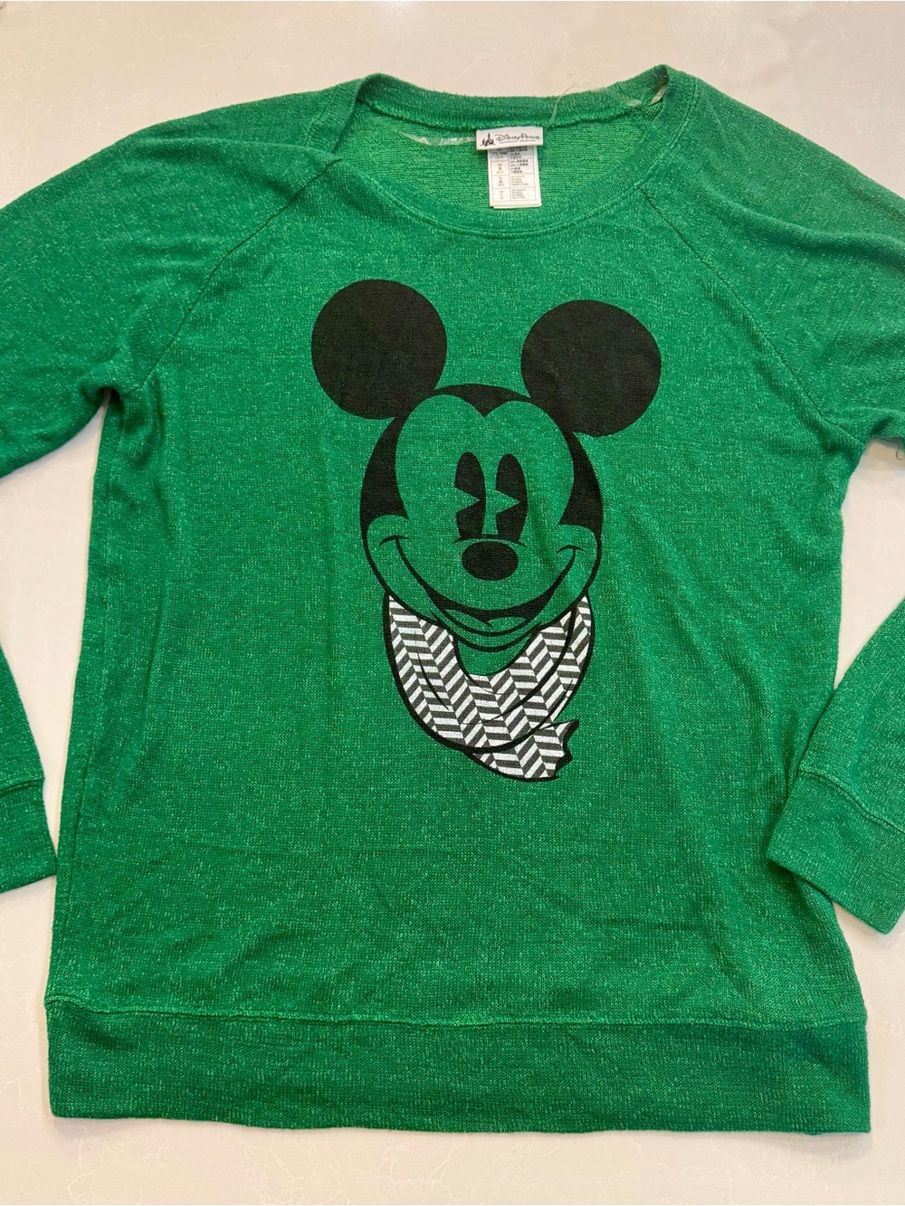 Disney Green Knit Pullover with Disney Parks Tag
